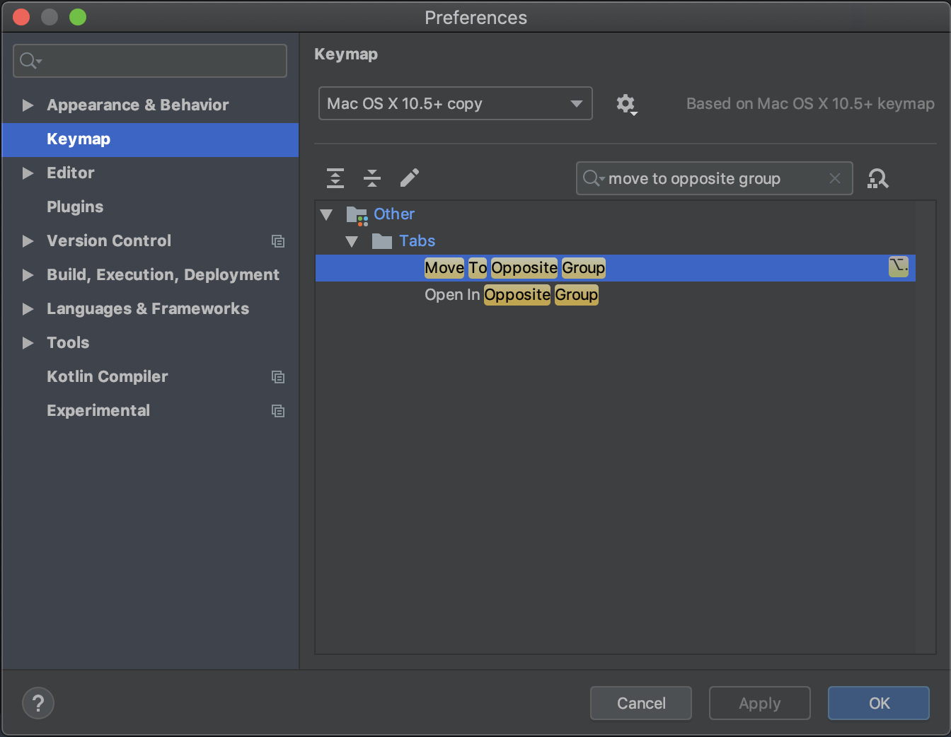 android studio keyboard shortcuts mac